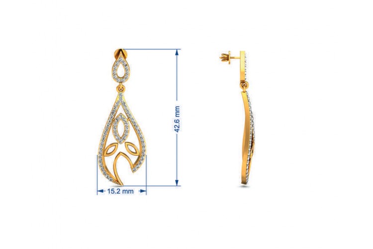 Devangi Diamond Drop Earrings